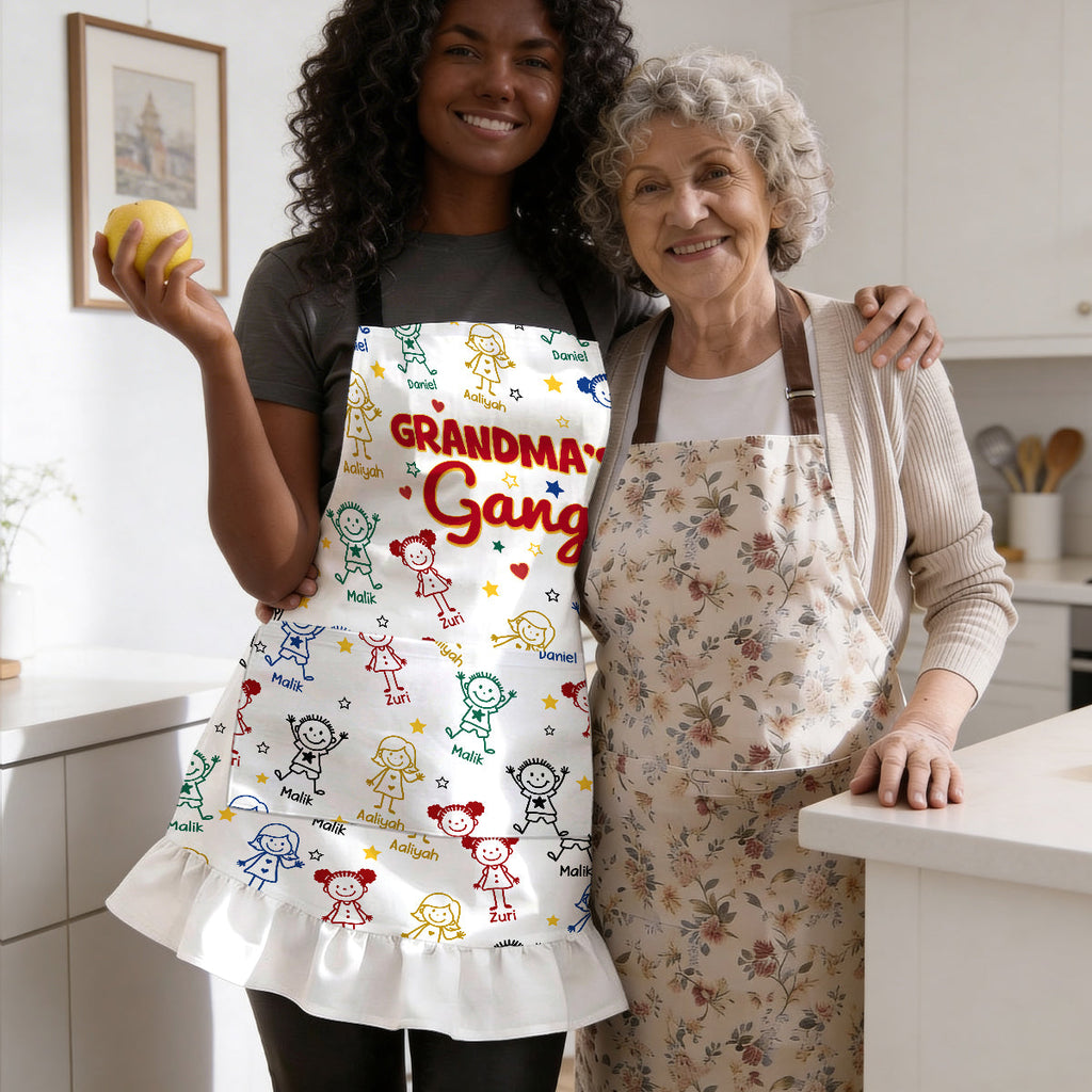 Grandma's Gang - Personalized Ruffled Apron