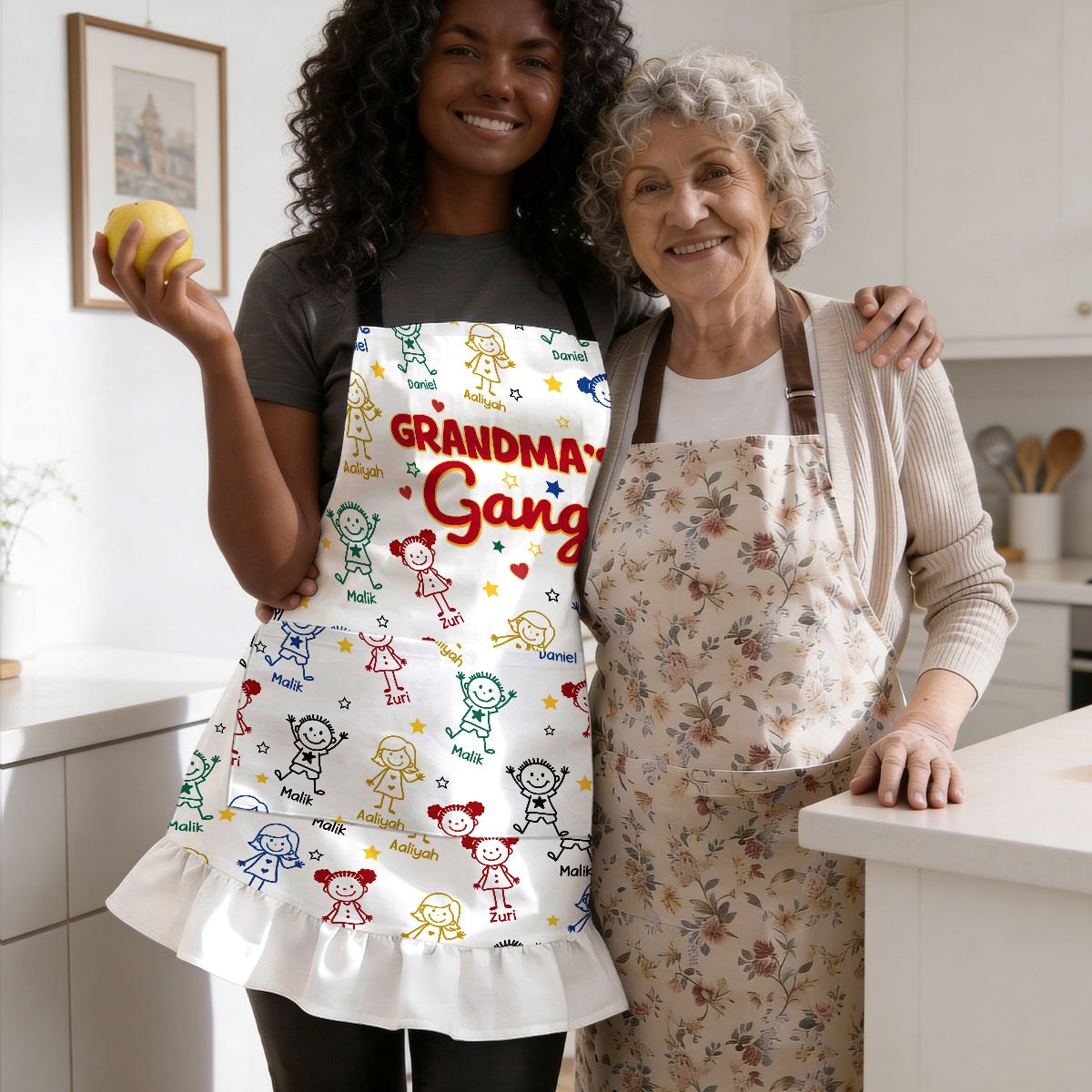 Grandma's Gang - Personalized Ruffled Apron