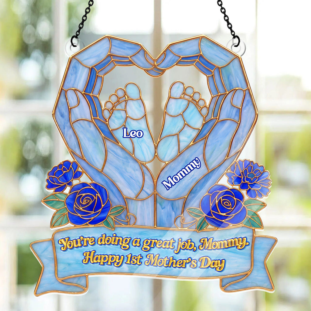 Happy 1st Mother's Day - Personalized Acrylic Suncatcher