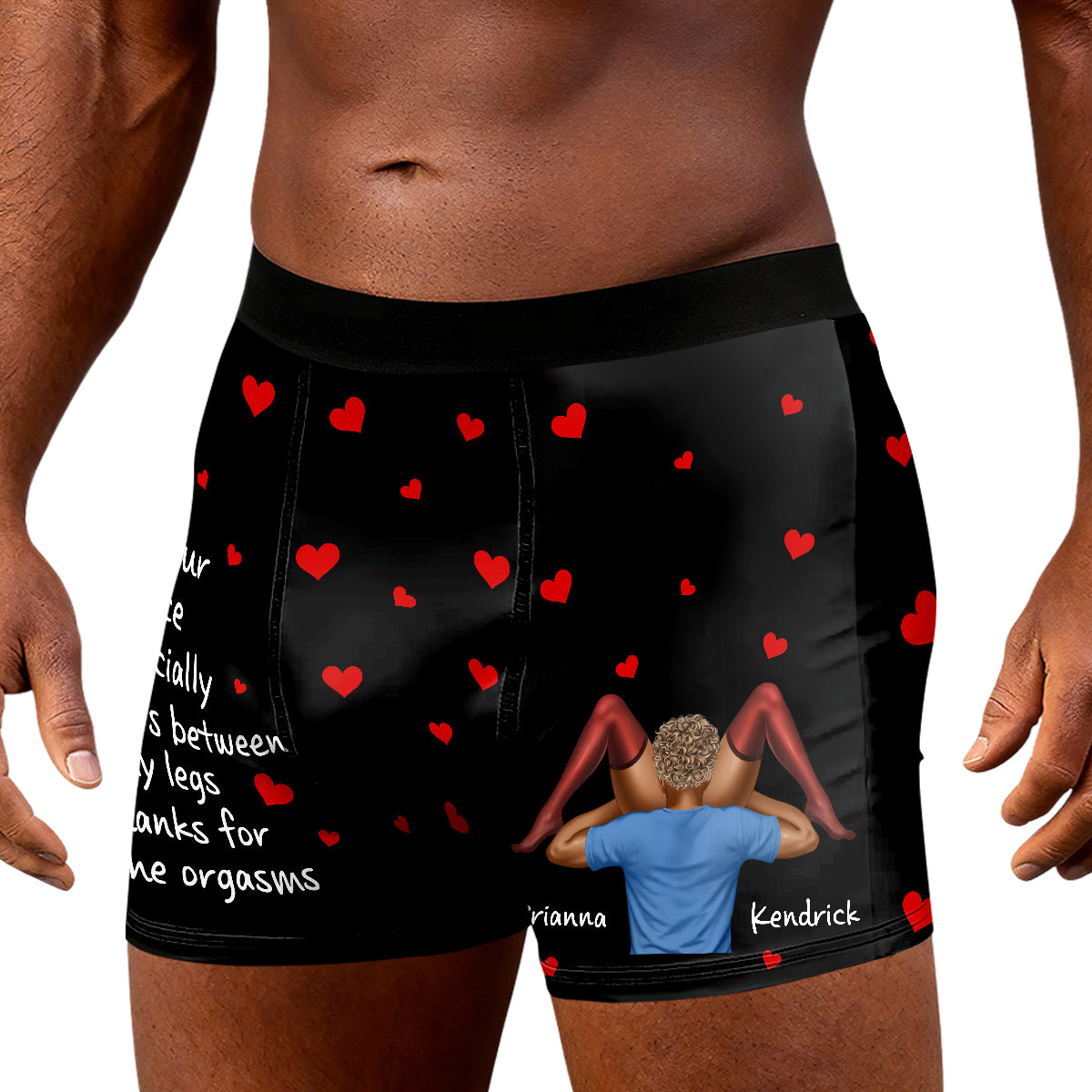Thanks For All The Orgasms - Personalized Men's Boxer Briefs
