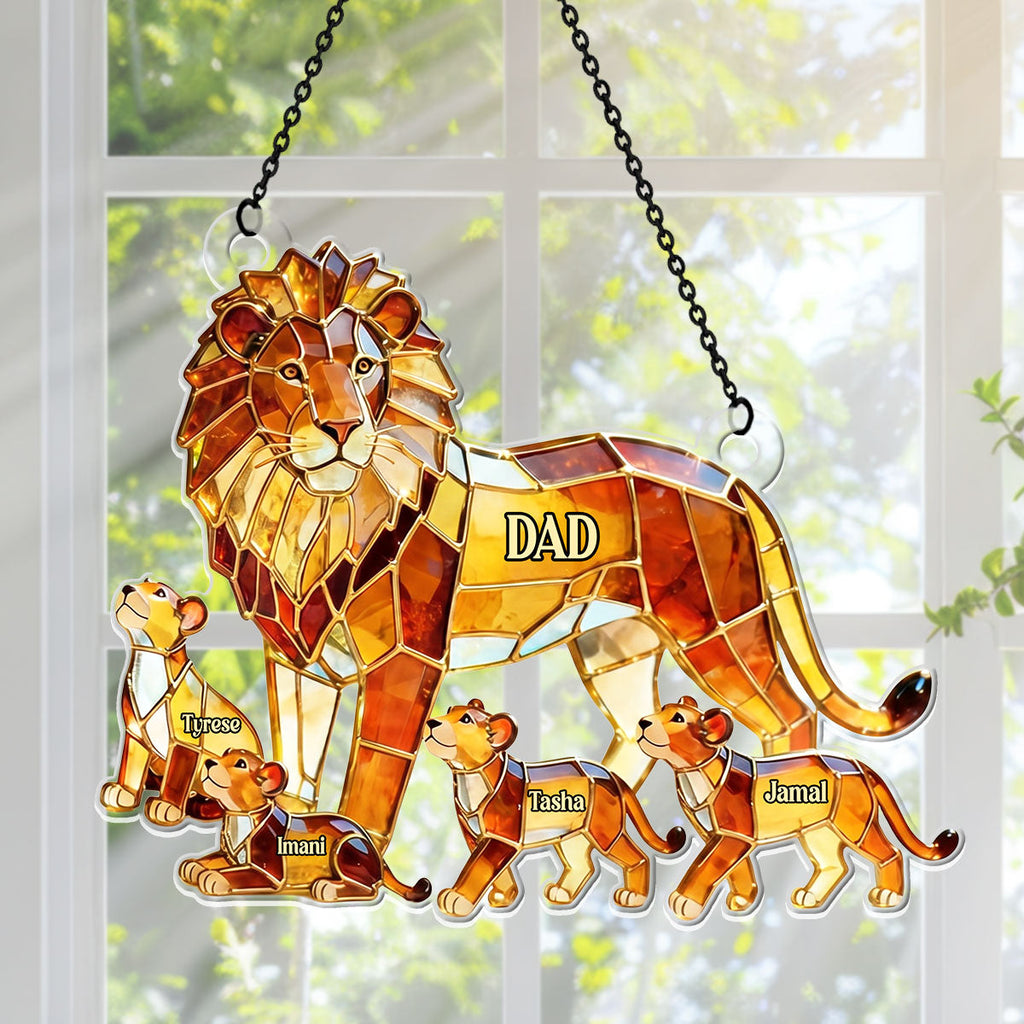 Best Dad In The Wild - Personalized Acrylic Suncatcher