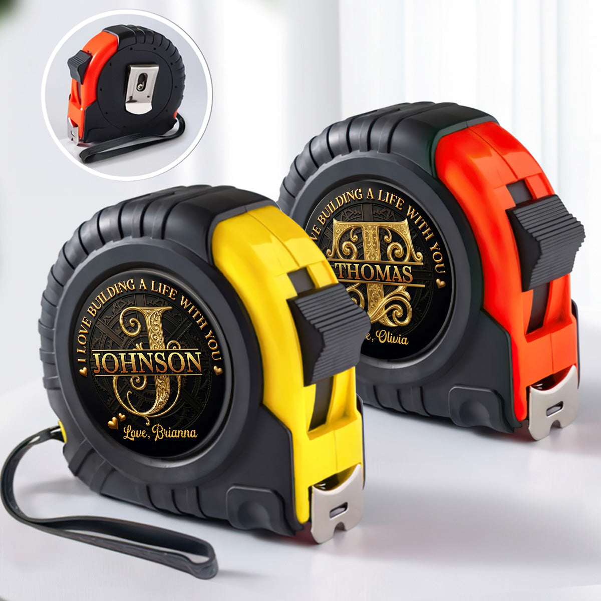 I Love Building A Life With You - Personalized Tape Measure