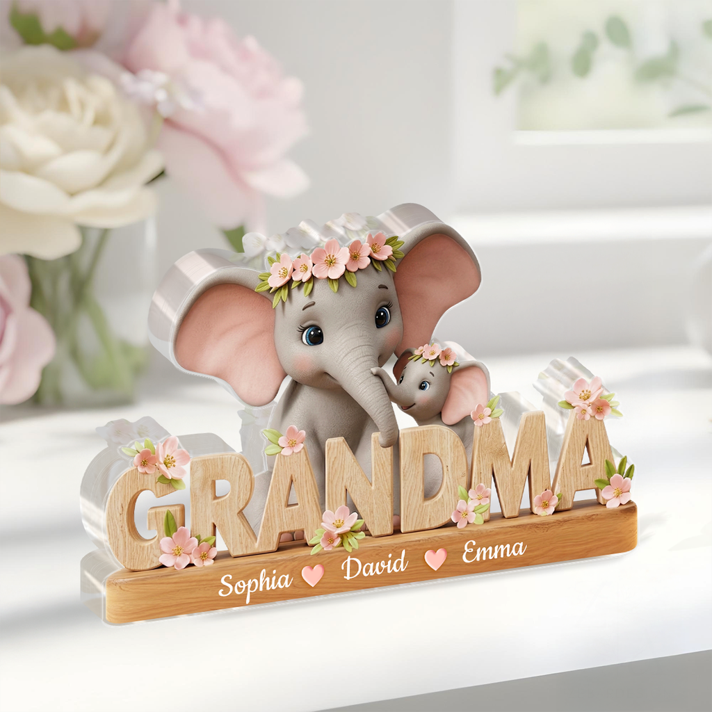 Best Mommy Ever - Personalized Custom Shaped Acrylic Plaque