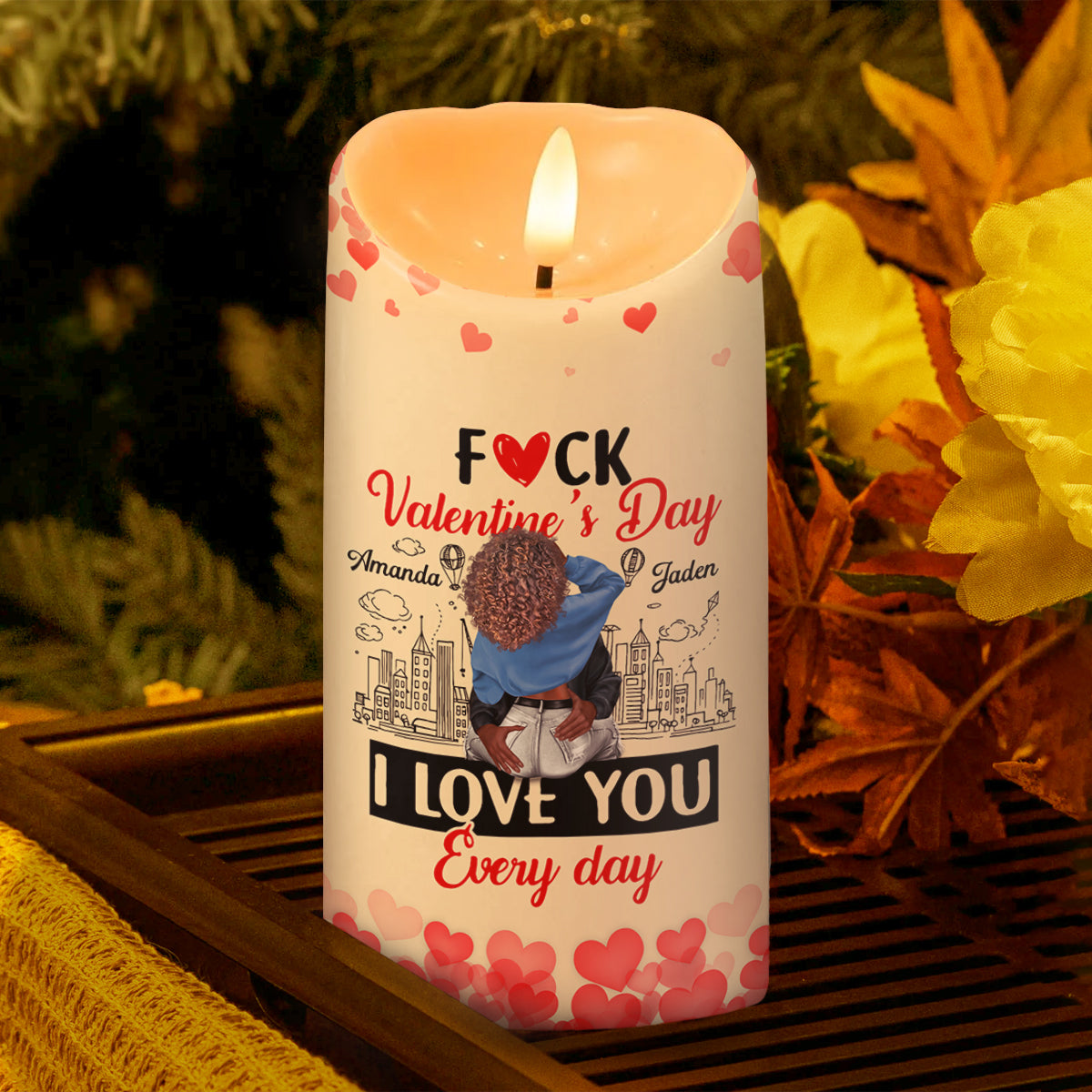 I Love You Every Day - Personalized Flameless LED Candle