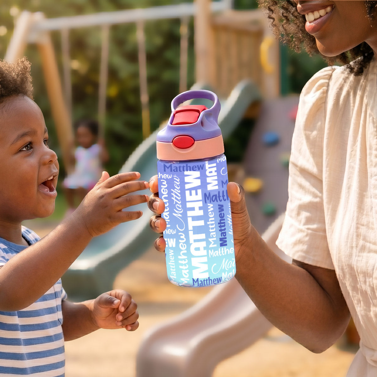 I Am - Personalized Kid Water Bottle