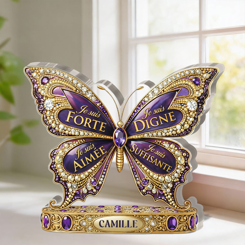 Je suis forte - Personalized Custom Shaped Acrylic Plaque