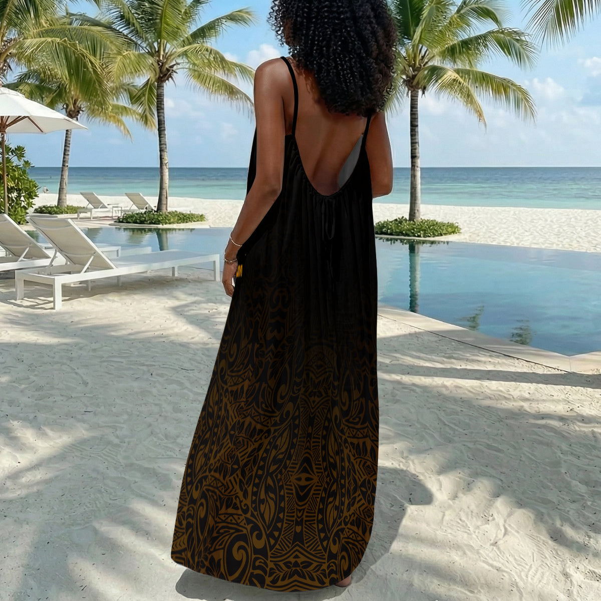 I Am The Storm - Personalized Backless Cami Maxi Dress