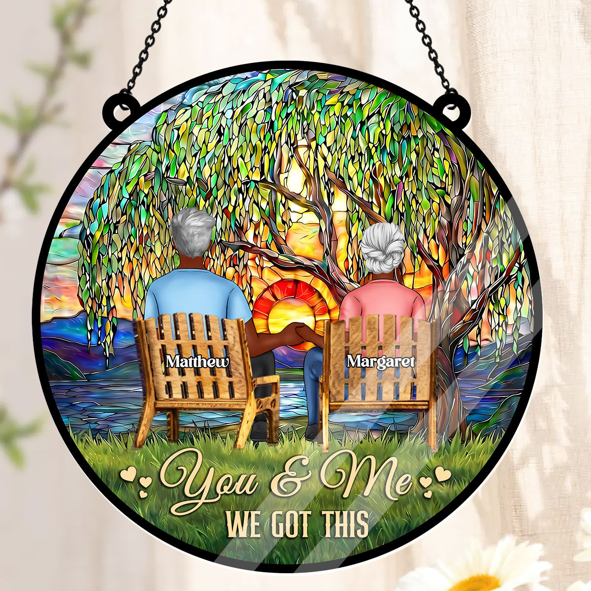 You And Me We Got This - Personalized Acrylic Suncatcher