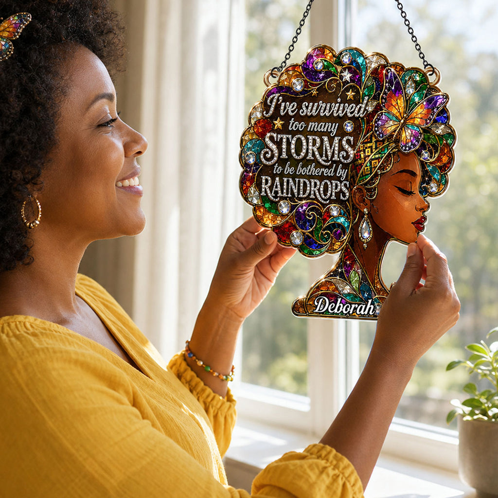 I've Survived Too Many Storms  - Personalized Acrylic Suncatcher