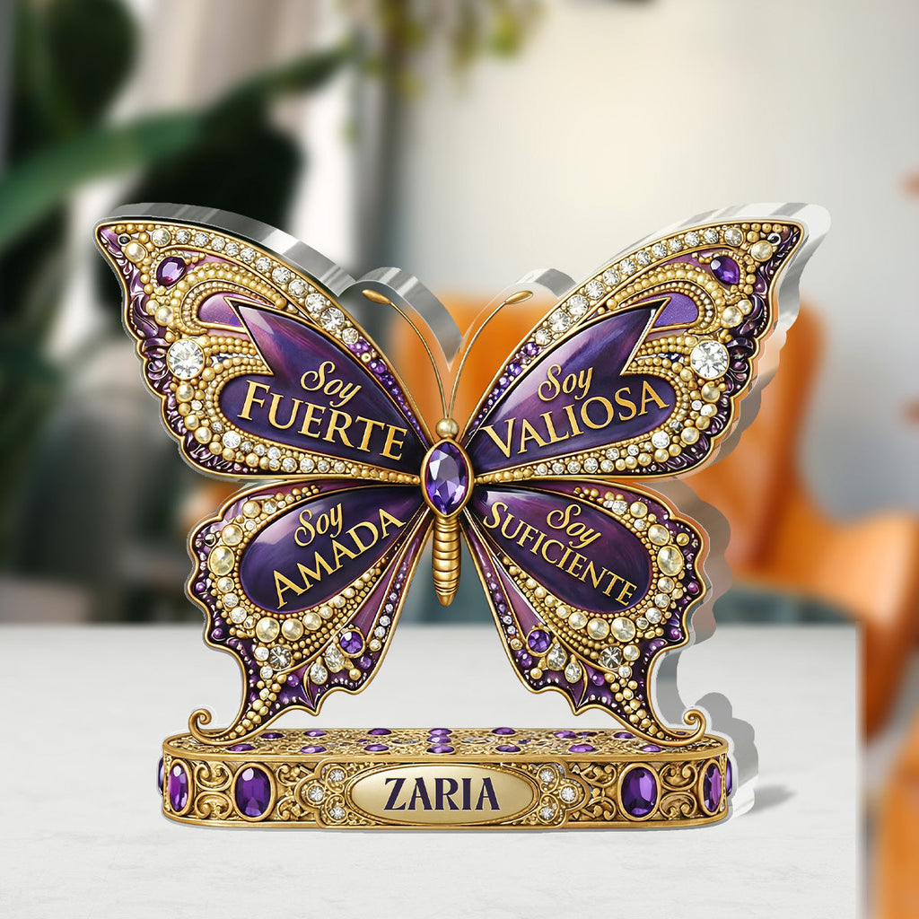 Soy Fuerte - Personalized Custom Shaped Acrylic Plaque