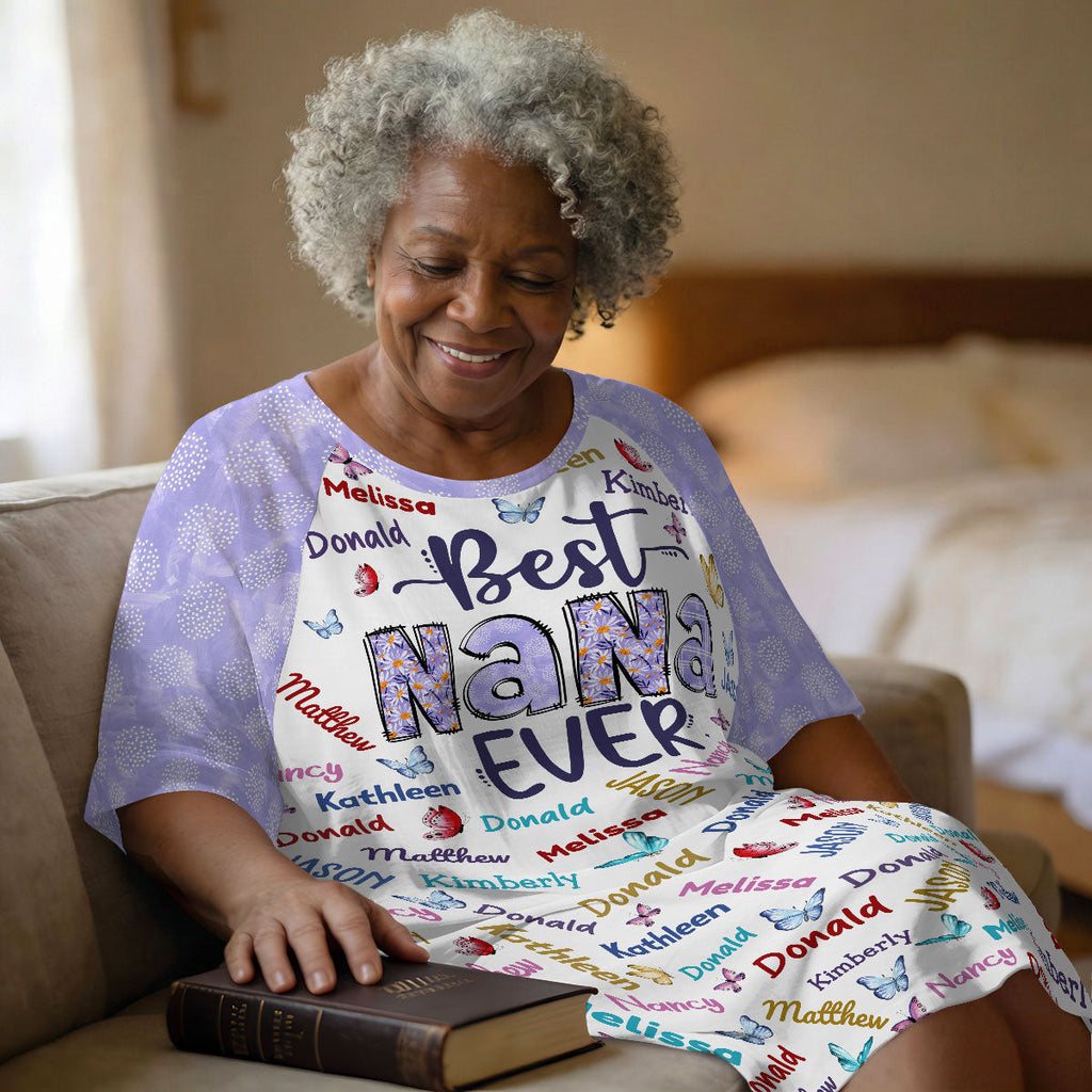 Best Nana Ever - Personalized Sleep Tee