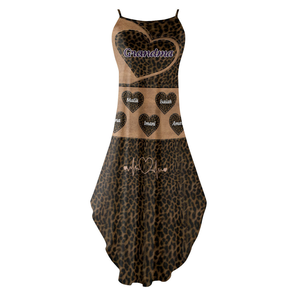 Grandma's Heart - Personalized Maxi Dress
