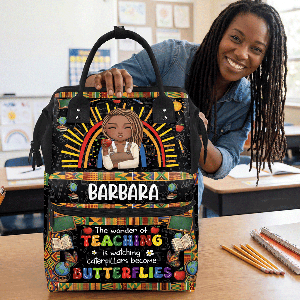 The Wonder Of Teaching - Personalized Duckbilled Backpack
