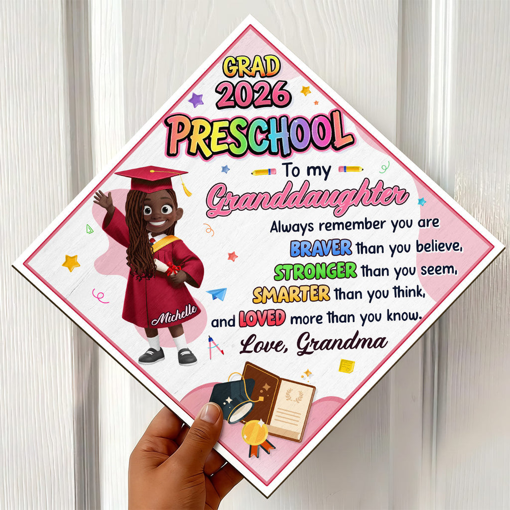 Preschool Kindergarten Graduation
 - Personalized Kid Cap Topper