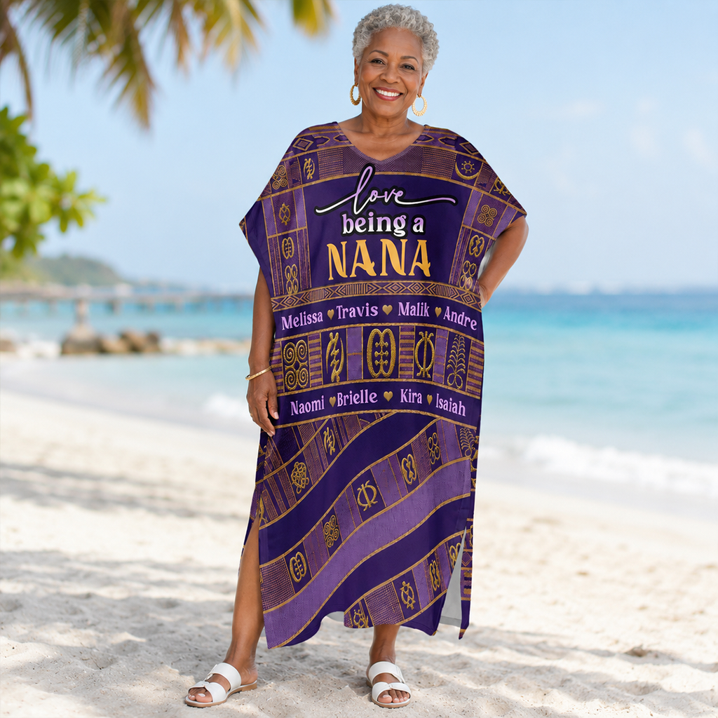 Love Being A Grandma - Personalized Kaftan Dress
