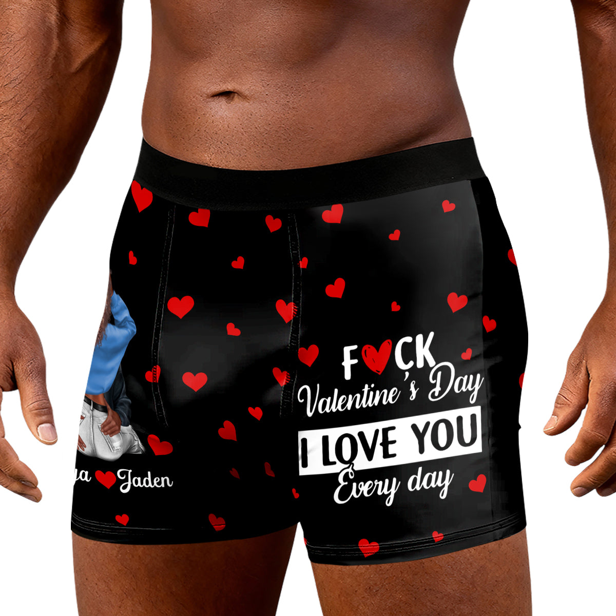 I Love You Every Day - Personalized Men's Boxer Briefs