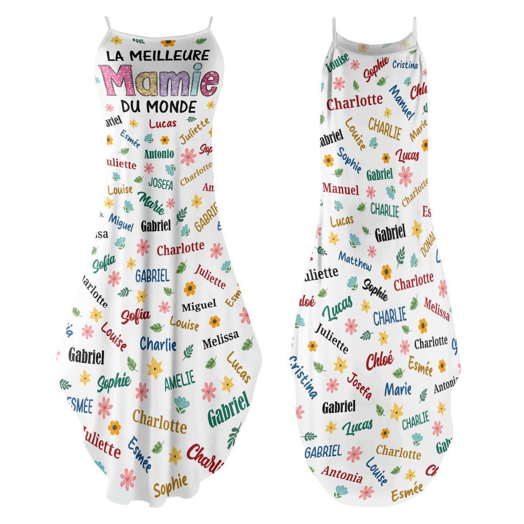 La Meilleure Mamie Du Monde - Personalized Maxi Dress