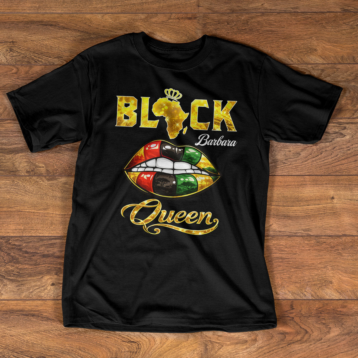 I Am A Black Queen - Personalized 2D Unisex T-shirt