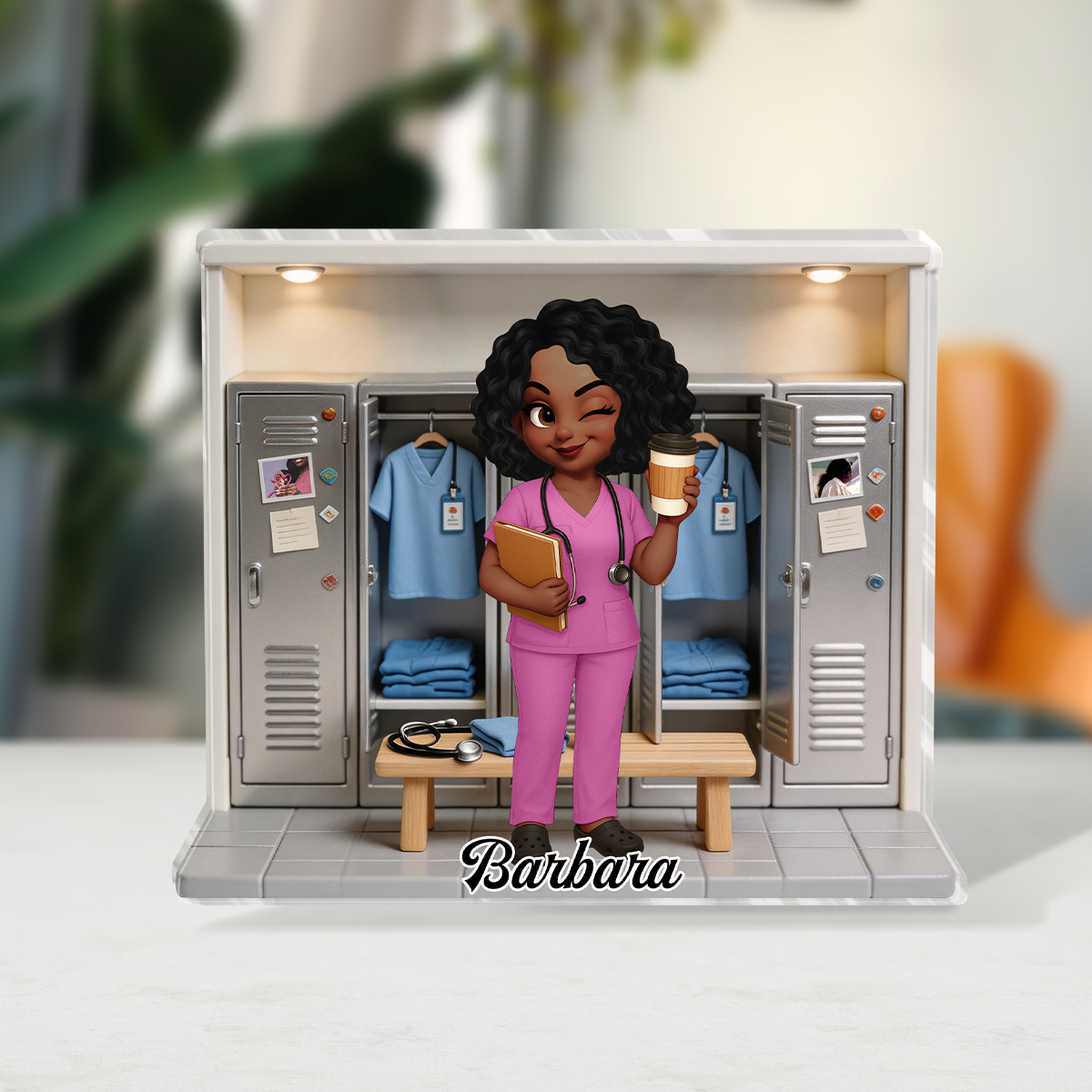 Nurse's Locker Room - Personalized Custom Shaped Acrylic Plaque
