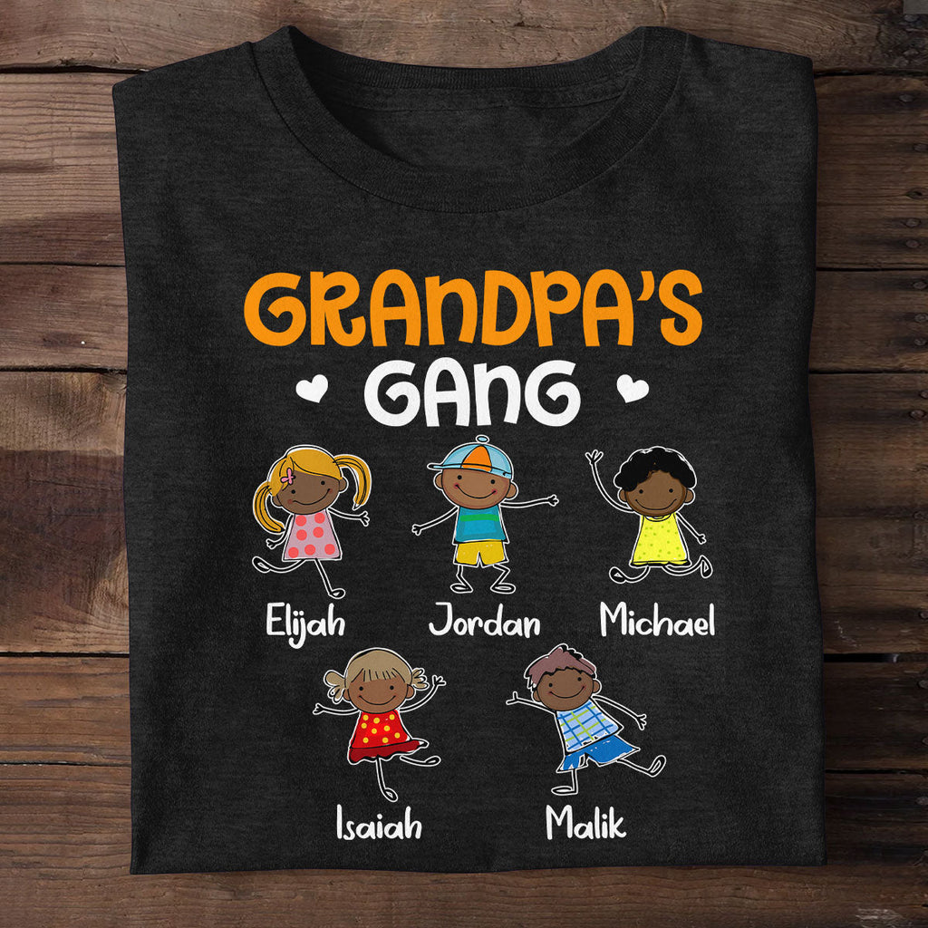 Grandpa's Gang - Personalized 2D Unisex T-shirt