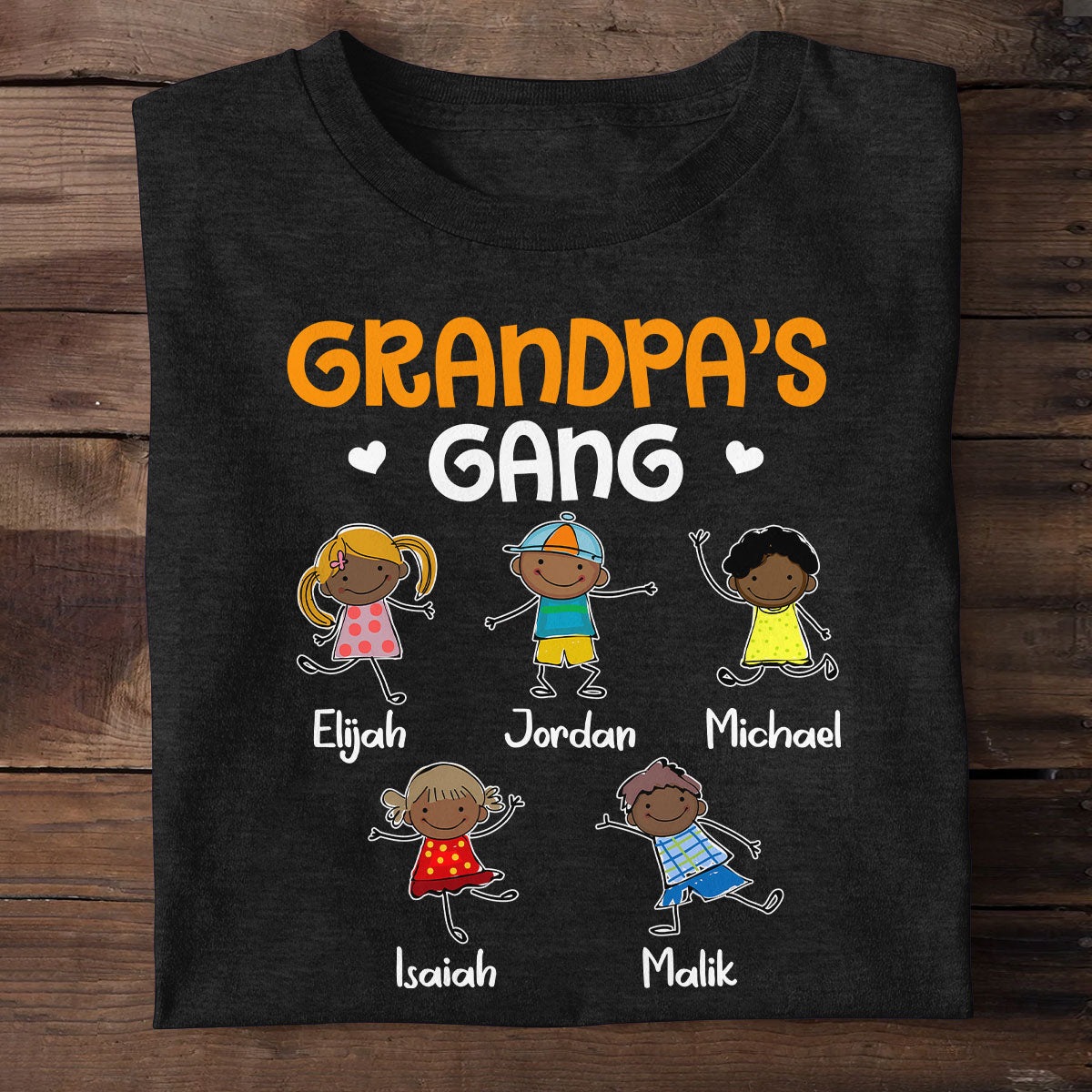 Grandpa's Gang - Personalized 2D Unisex T-shirt