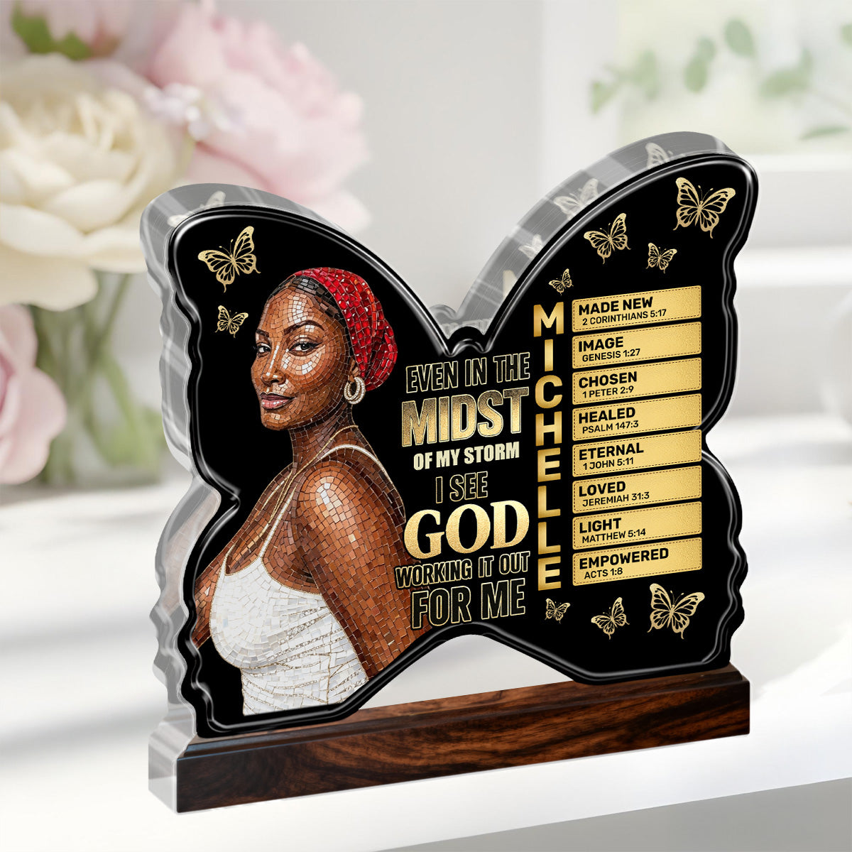Custom Photo I See God Working It Out For Me - Personalized Custom Shaped Acrylic Plaque