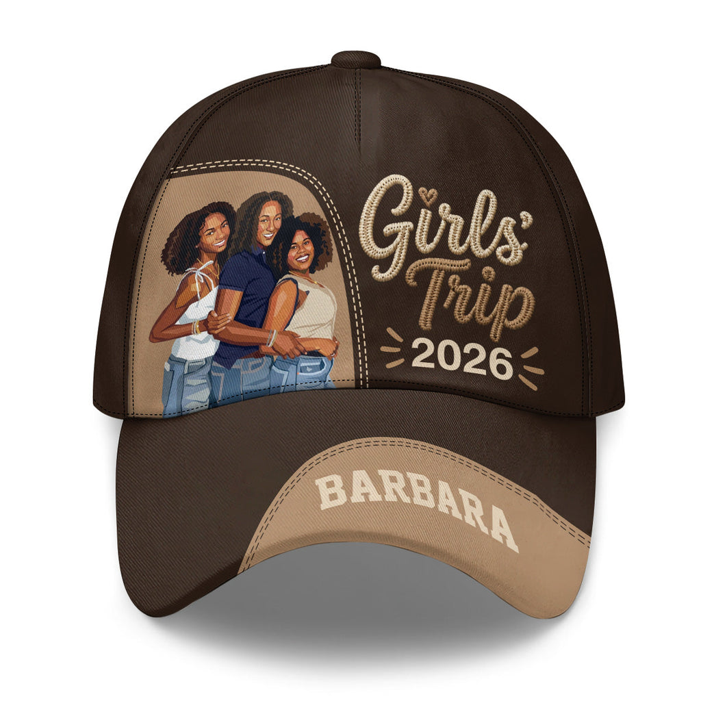 Custom Photo Poster Art Girls' Trip - Personalized Classic Cap