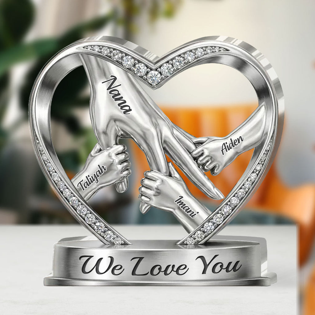 We Love You - Personalized Custom Shaped Acrylic Plaque