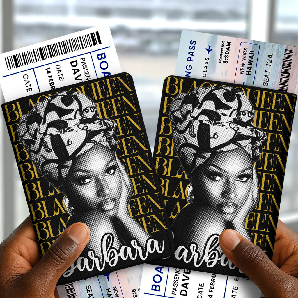 I Am A Black Queen - Personalized Passport Cover