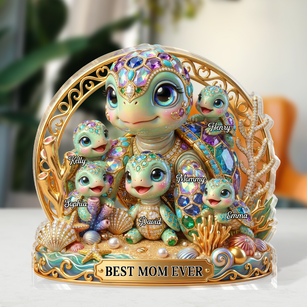 Best Mom Ever - Personalized Custom Shaped Acrylic Plaque