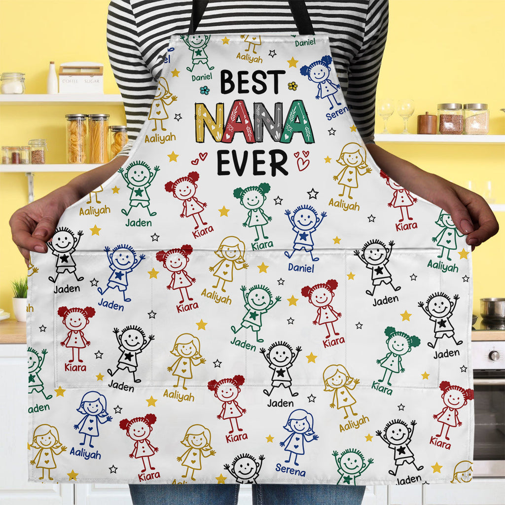 Best Grandma Ever - Personalized Apron With Pocket