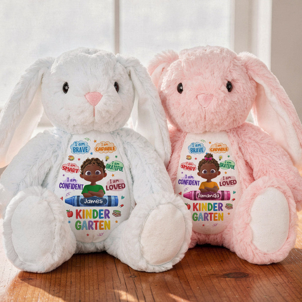 Back To School Affirmations - Personalized Stuffed Bunny