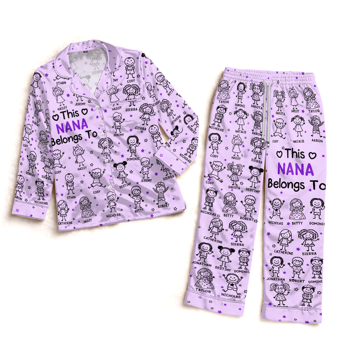 Best Nana Ever - Personalized Satin PJM Set