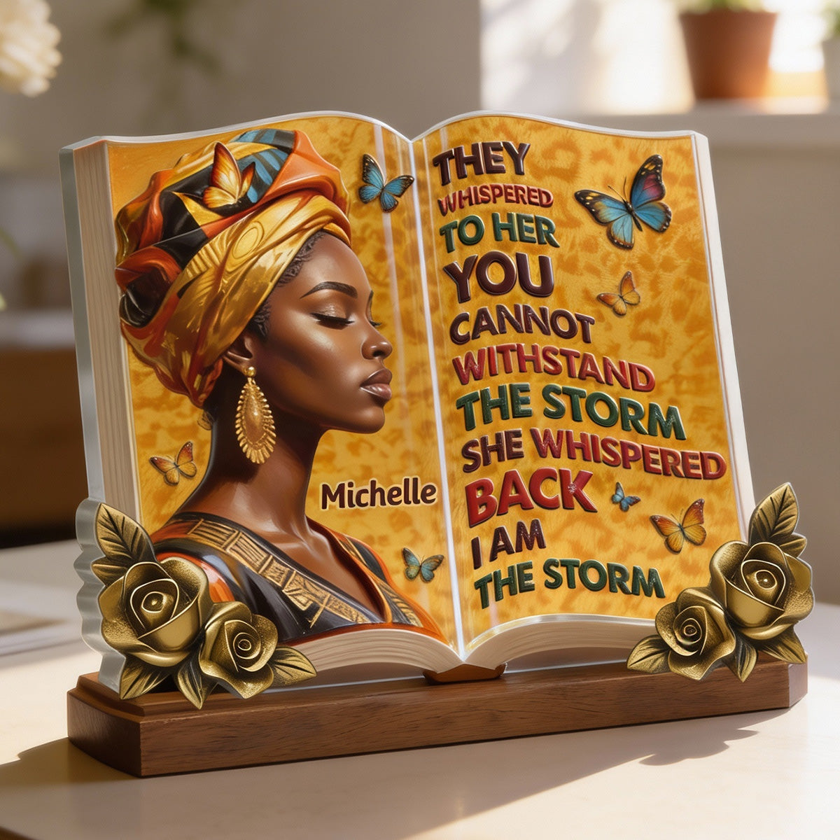 I Am The Storm - Personalized Custom Shaped Acrylic Plaque