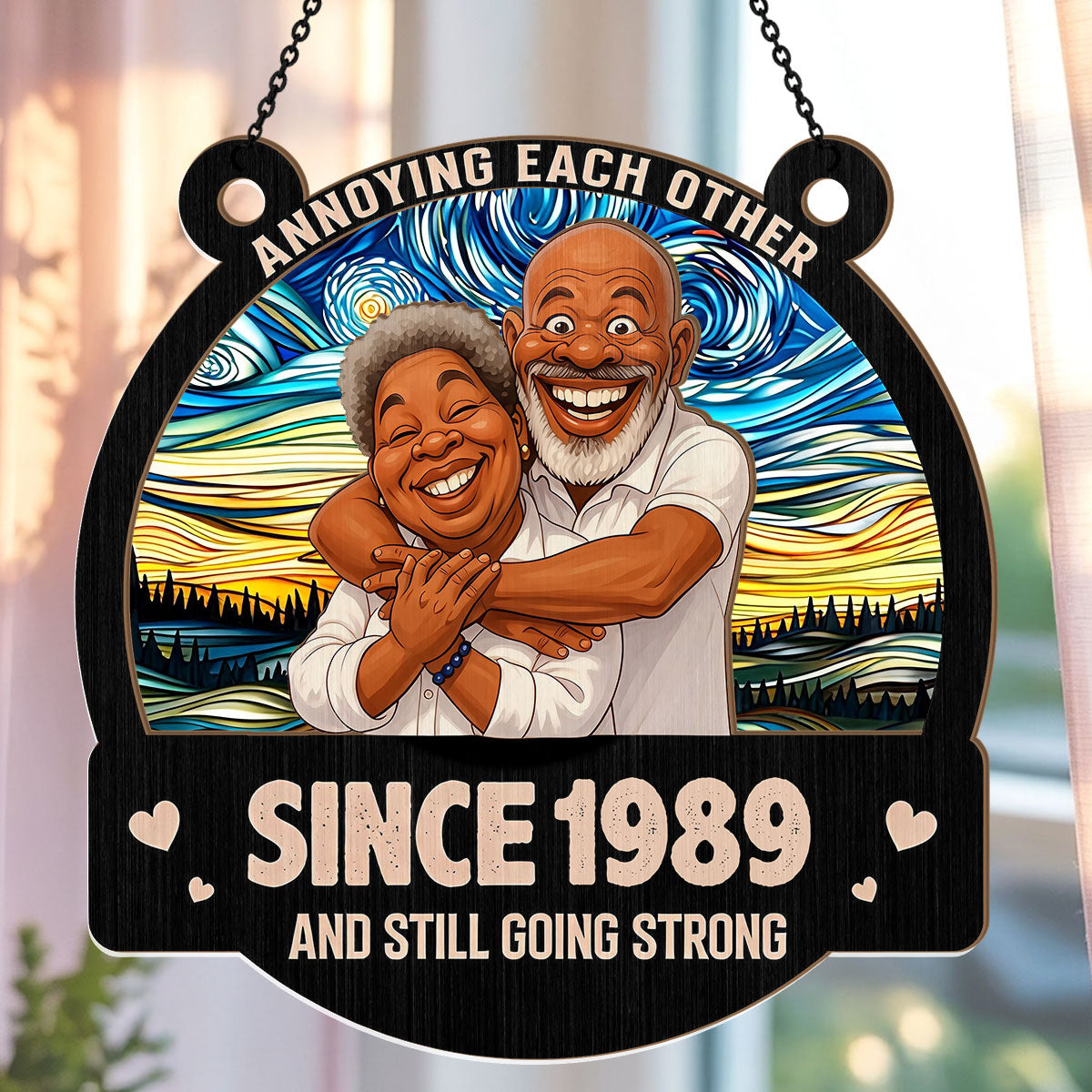 Love You Forever - Personalized Window Hanging Suncatcher
