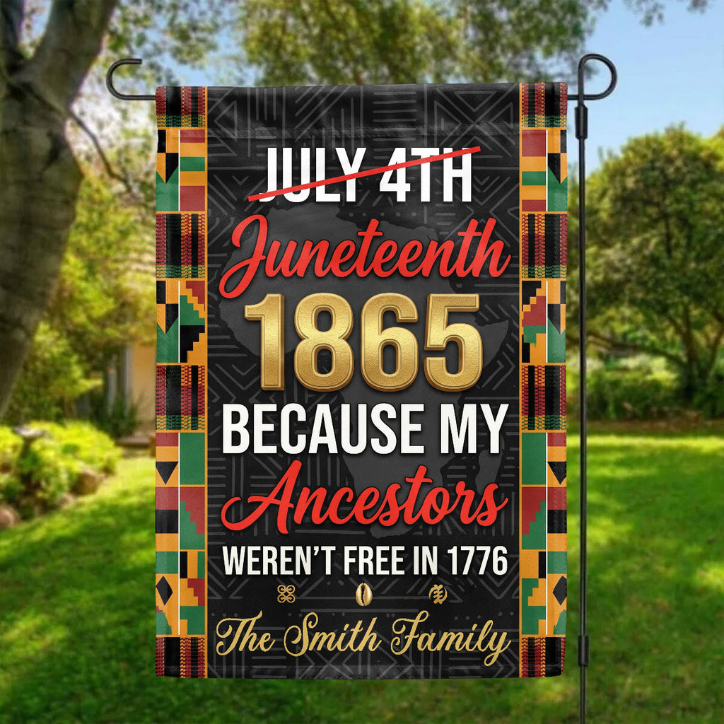 Juneteeth 1865 Black Empowerment  - Personalized Garden Flag