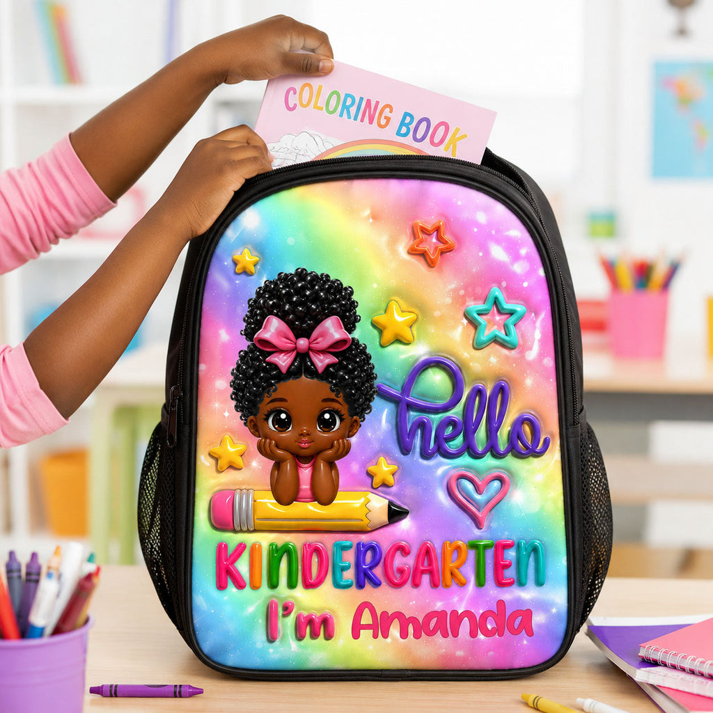 Hello Kindergarten - Personalized Kid's School Backpack