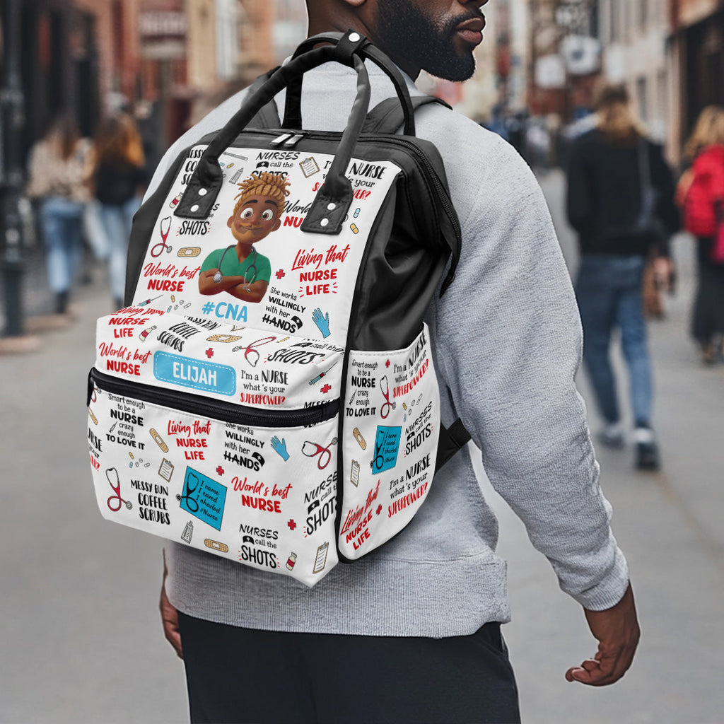 I'm A Nurse What's Your Superpower - Personalized Duckbilled Backpack