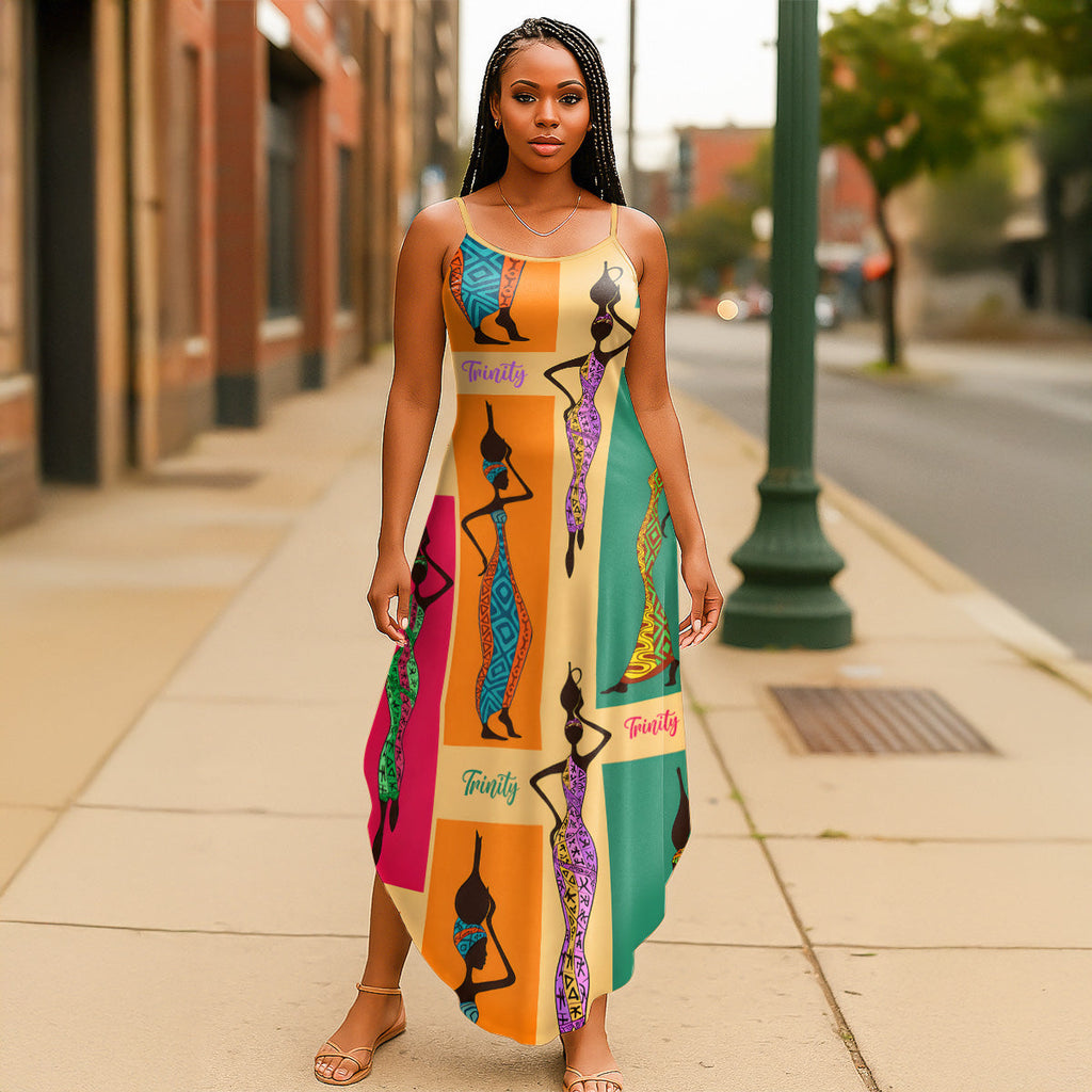 Pop Art African Spirits - Personalized Maxi Dress