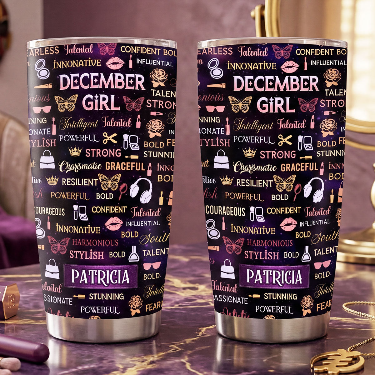 Month Girl - Personalized Stainless Steel Tumbler