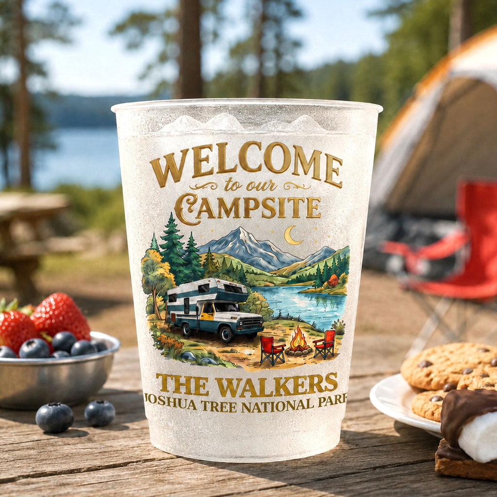 Happy Camper For Life - Personalized Cups