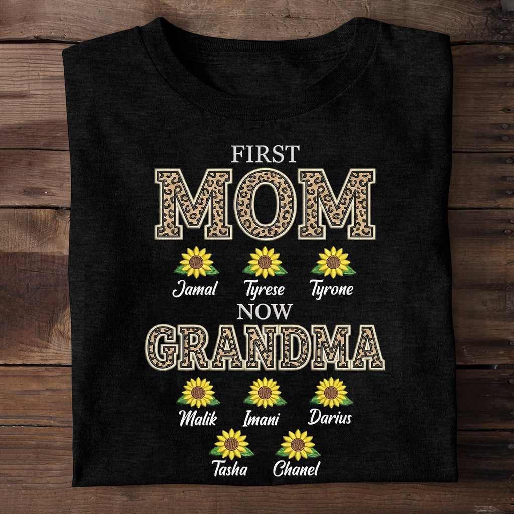First Mom Now Grandma - Personalized 2D Unisex T-shirt