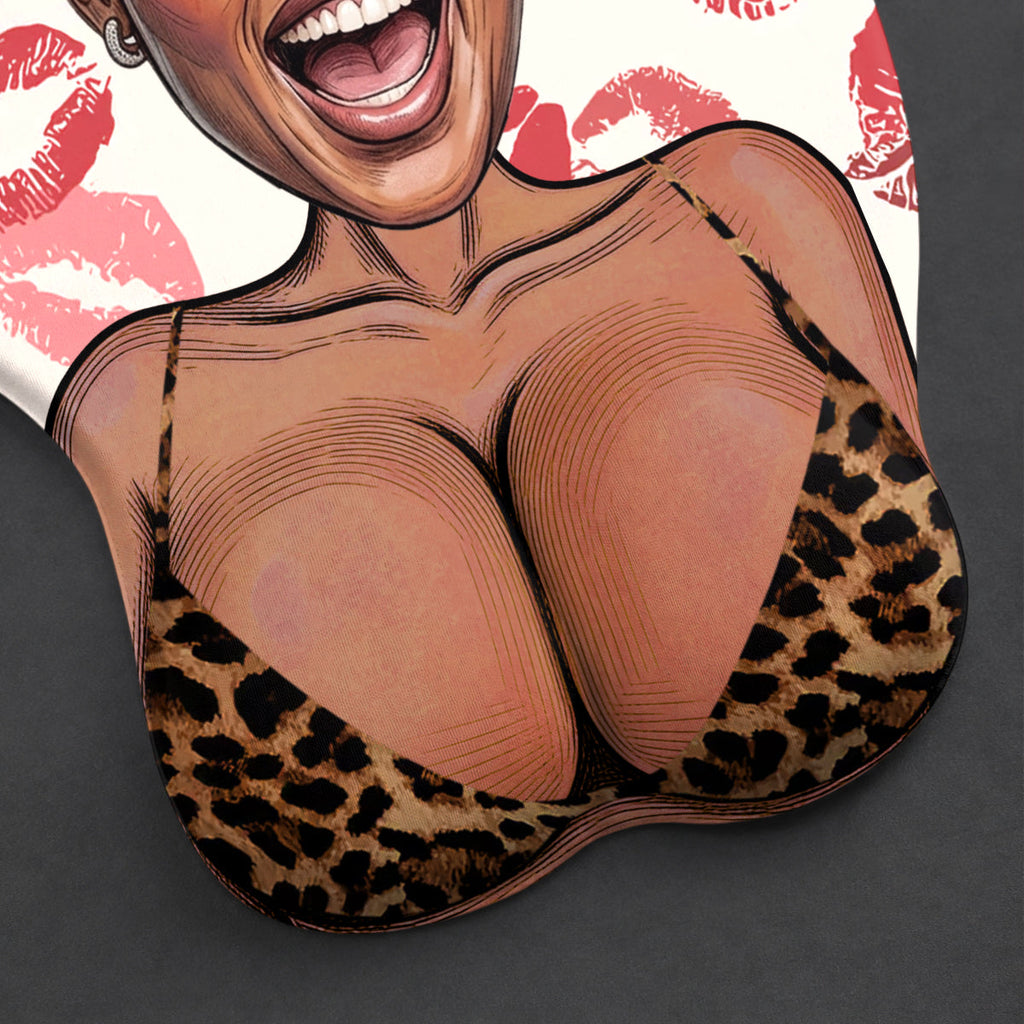 Custom Face Funny & Naughty For Couple Coworker Troll - Personalized Mouse Pad