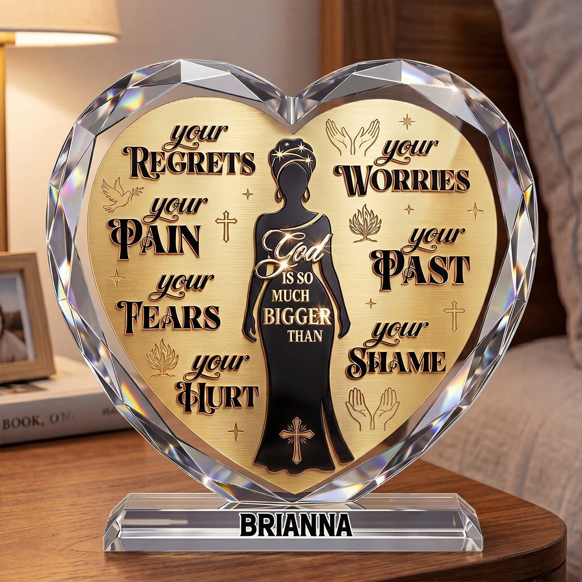 God Is So Much Bigger Than - Personalized Custom Shaped Acrylic Plaque