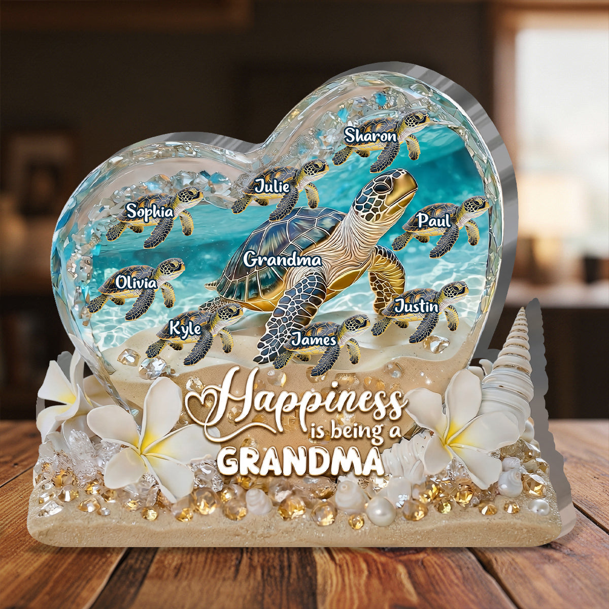 Happiness Is Being A Mom - Personalized Custom Shaped Acrylic Plaque