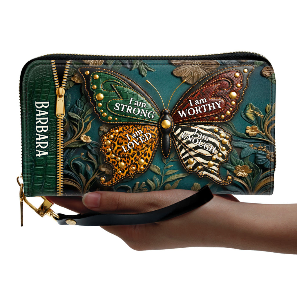 I Am Strong - Personalized Clutch Purse