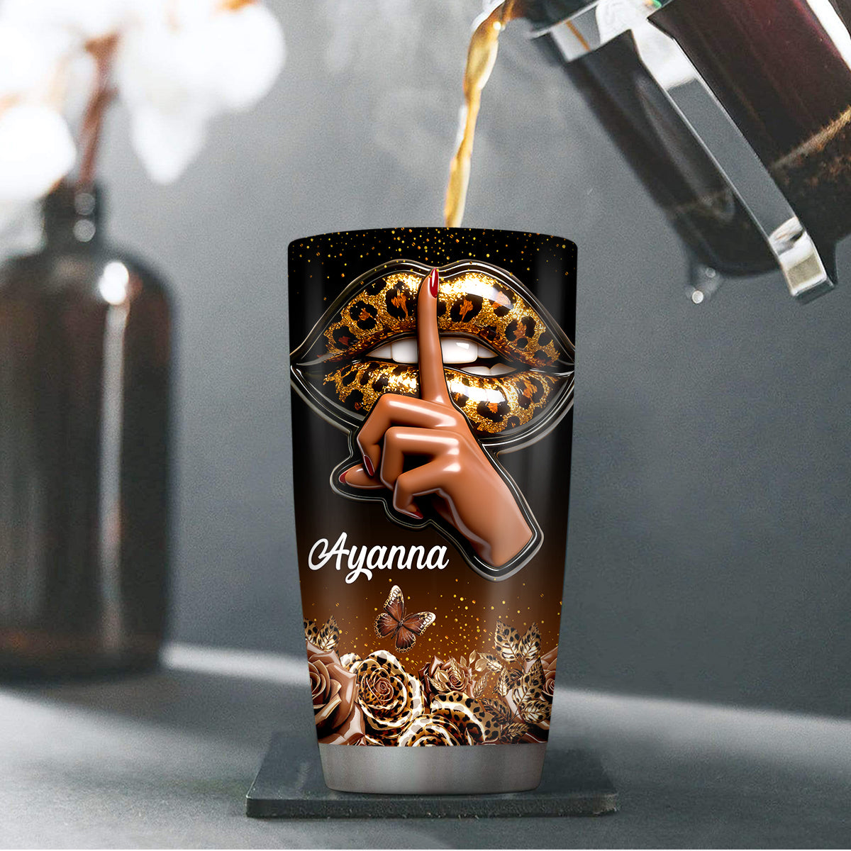 I Am Who I Am Your Approval Isn't Needed - Personalized Stainless Steel Tumbler