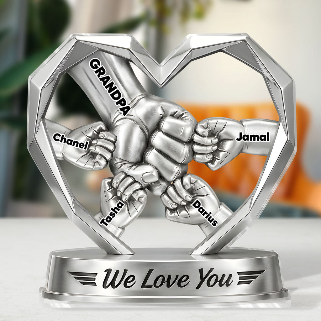 We Love You - Personalized Custom Shaped Acrylic Plaque