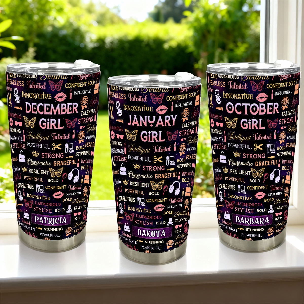 Month Girl - Personalized Stainless Steel Tumbler