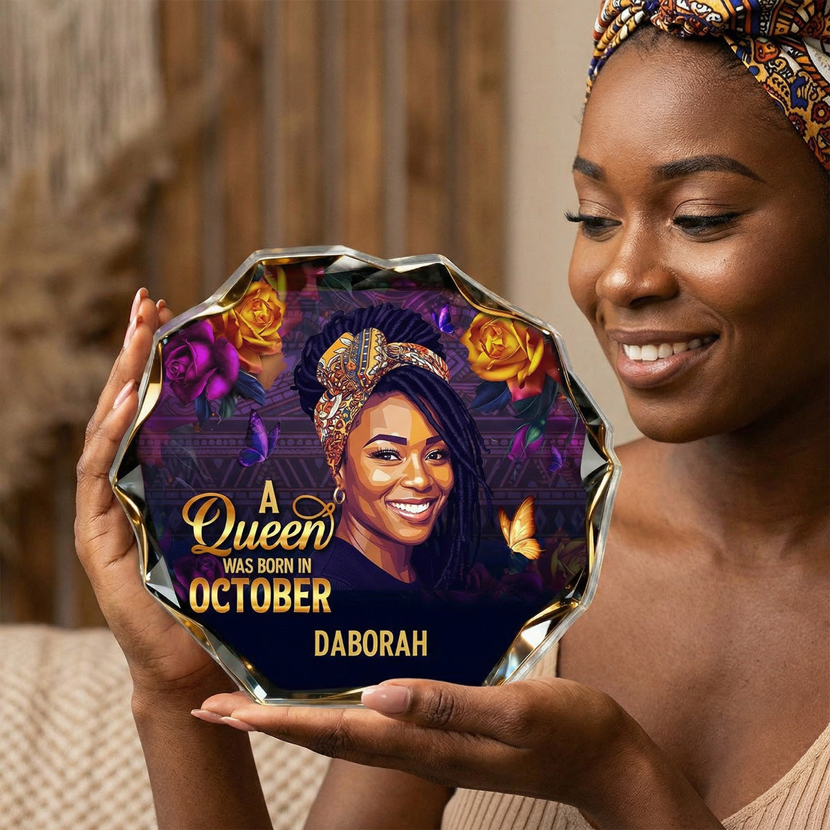 A Beautiful Queen - Personalized Custom Shaped Acrylic Plaque